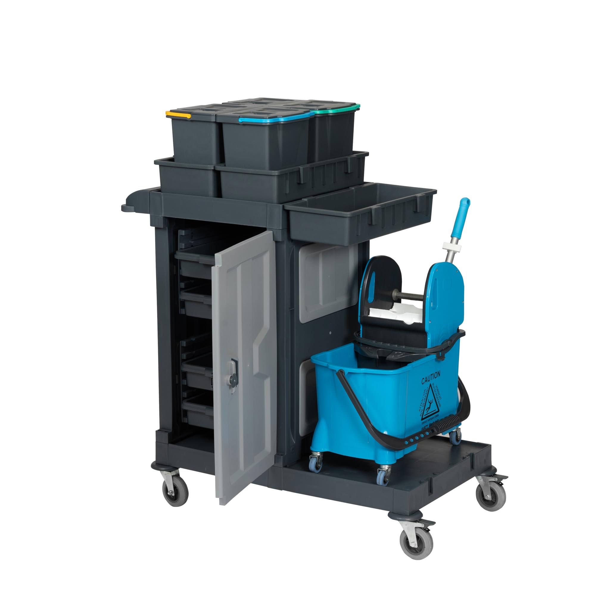 ALFACART HOSPITAL CLEANING TROLLEY 