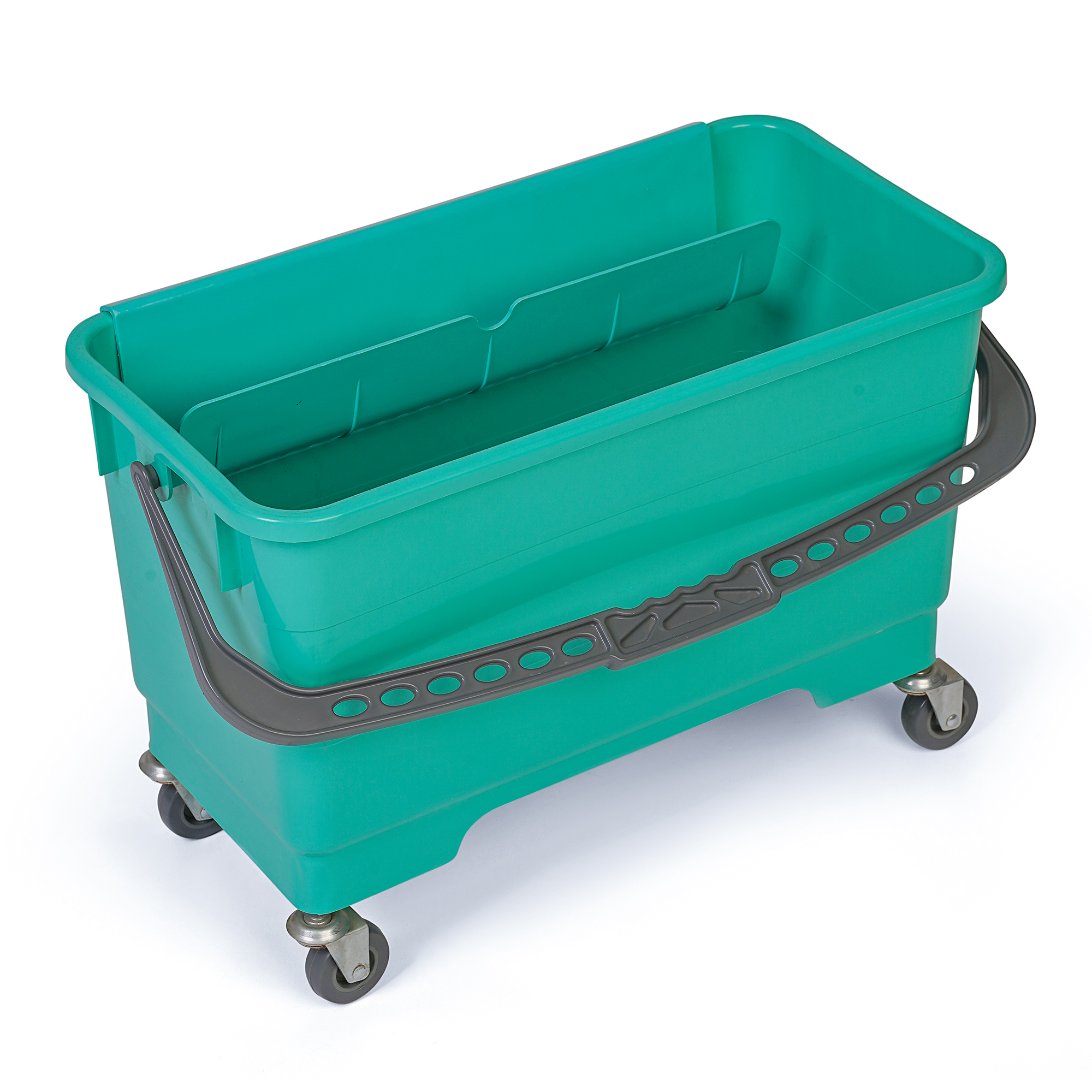 GLASS BUCKET WITH WHEEL 20LT