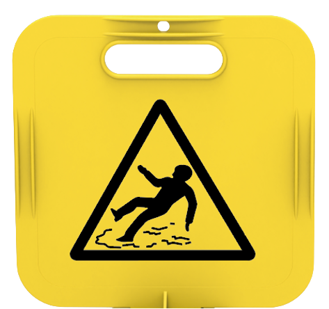 CONE CAUTION SIGN TITLE CAP 26x26 CM  