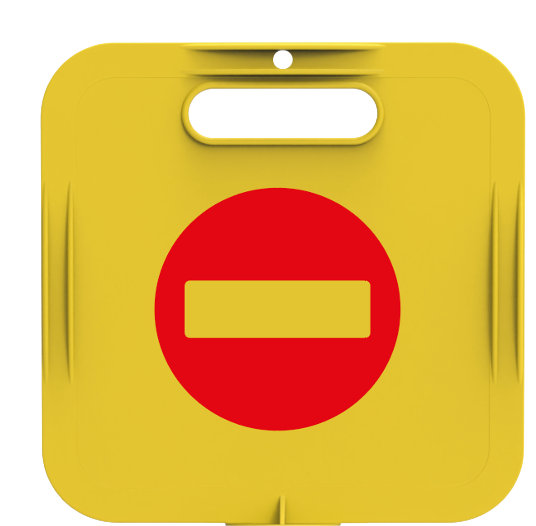 CONE CAUTION SIGN TITLE CAP 26x26 CM 