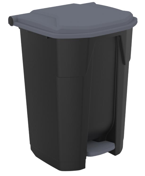 PEDAL WASTE BIN 70 LT BLACK
