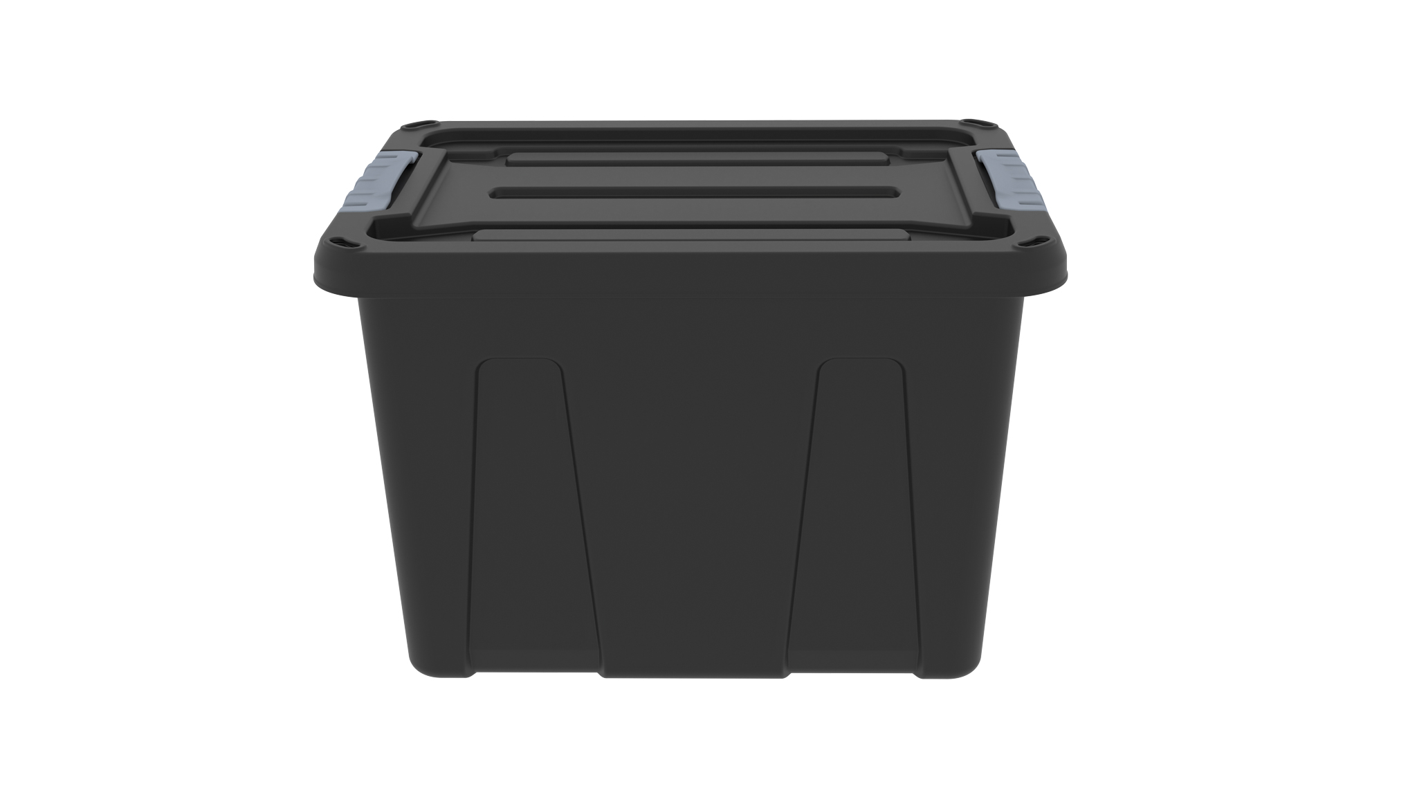 MULTI PURPOSE STORAGE BOX WITH LOCKABLE LID 18 LT BLACK