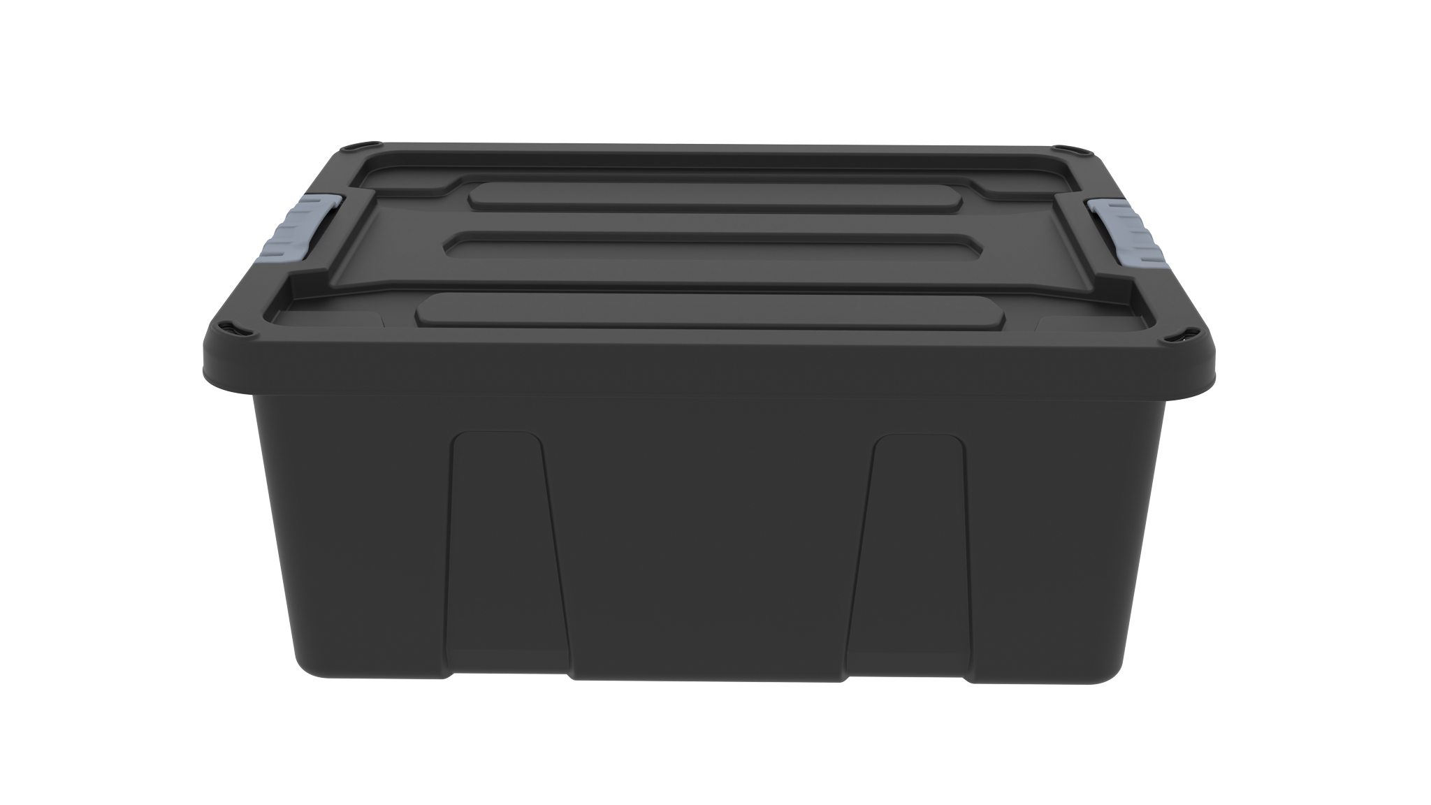 MULTI PURPOSE STORAGE BOX WITH LOCKABLE LID 20 LT BLACK
