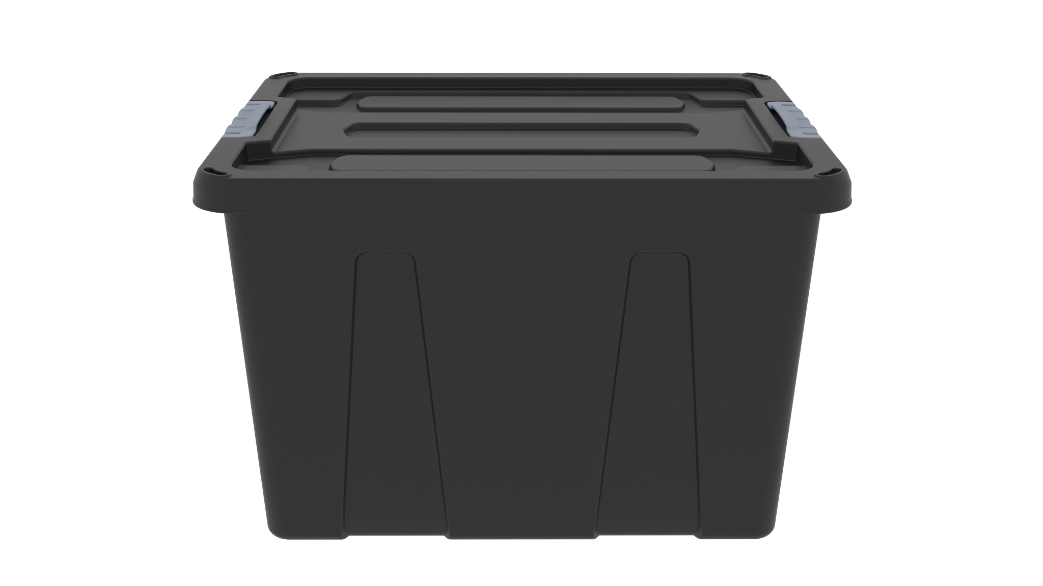 MULTI PURPOSE STORAGE BOX WITH LOCKABLE LID 42 LT BLACK