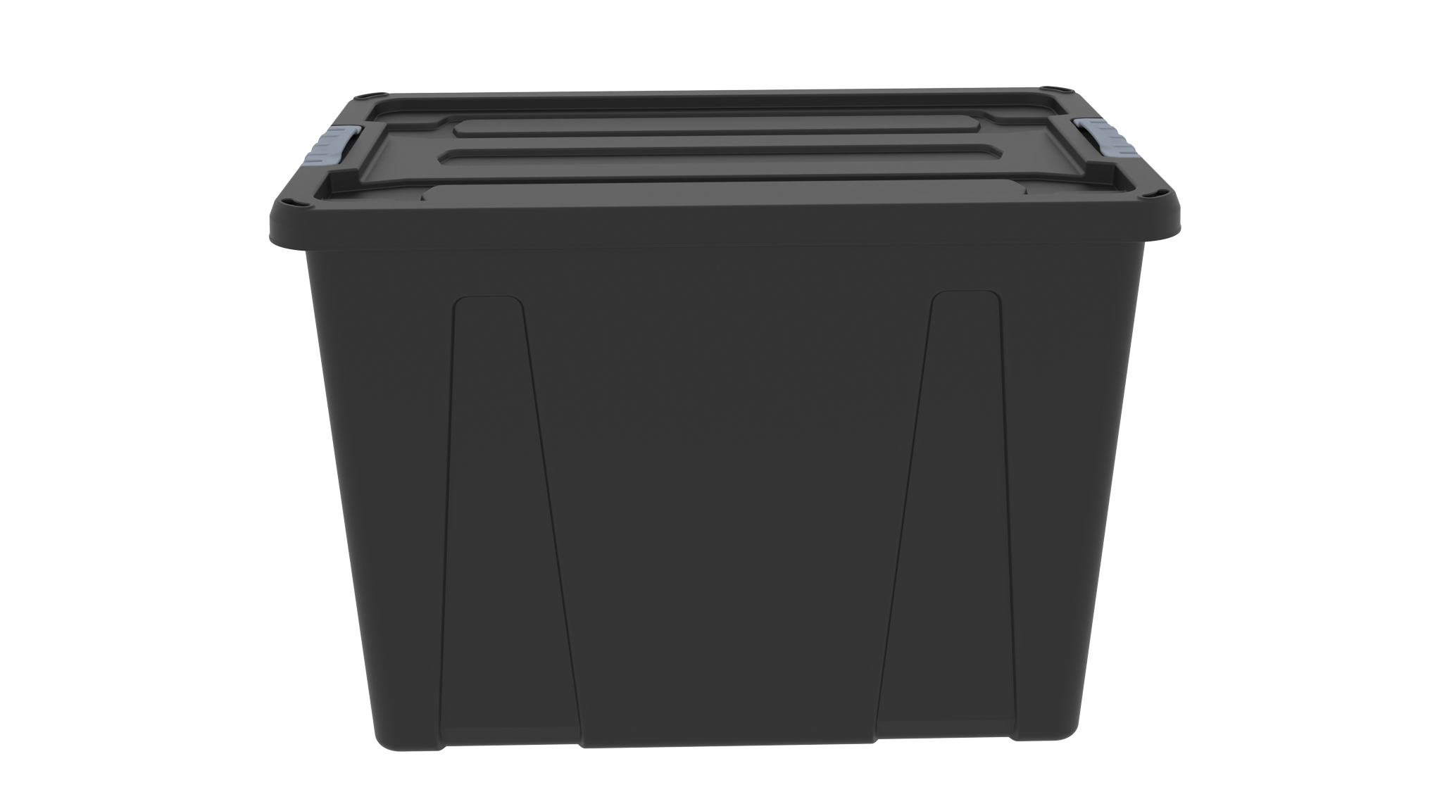 MULTI PURPOSE STORAGE BOX WITH LOCKABLE LID 60 LT BLACK