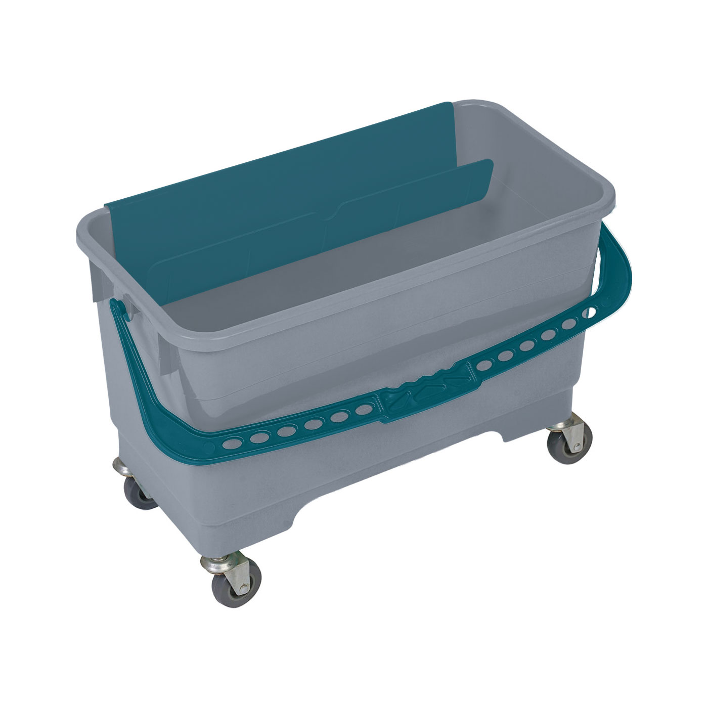 GLASS BUCKET WITH WHEEL 20LT