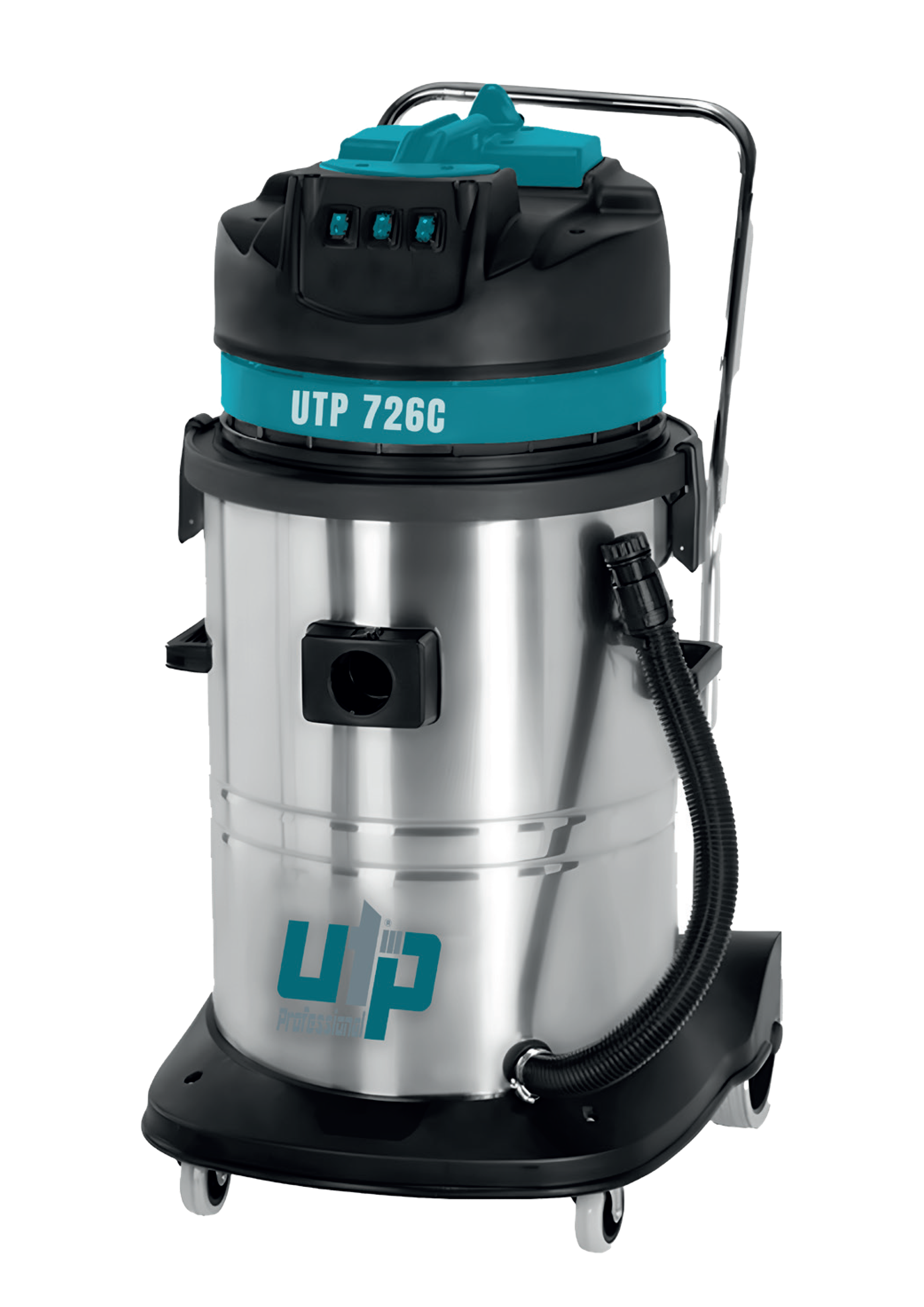  INDUSTRIAL TYPE THREE-MOTOR VACUUM CLEANER INOX BODY - 72 LT