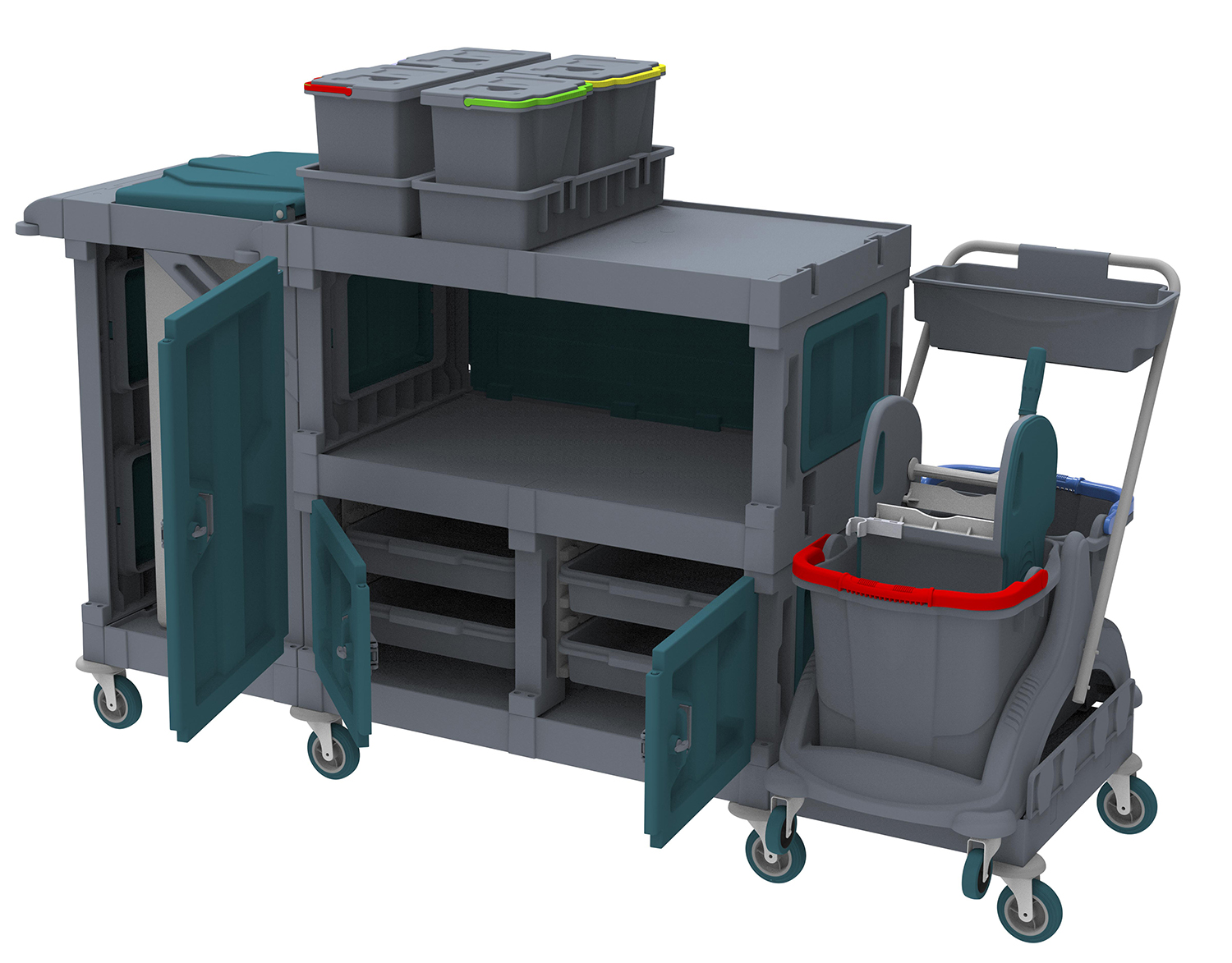 ALFACART CLEANING TROLLEY