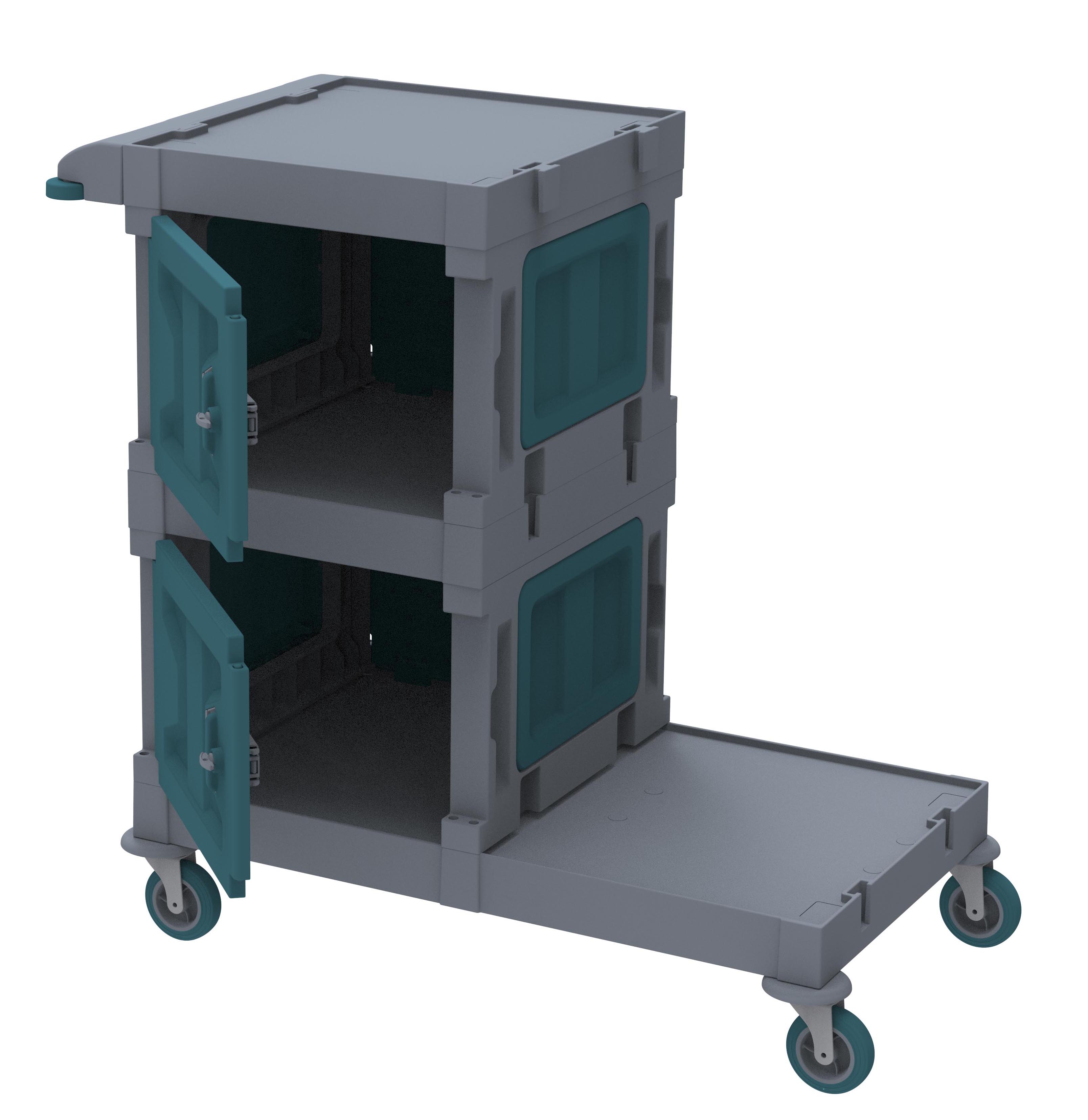 ALFACART HOSPITAL CLEANING TROLLEY