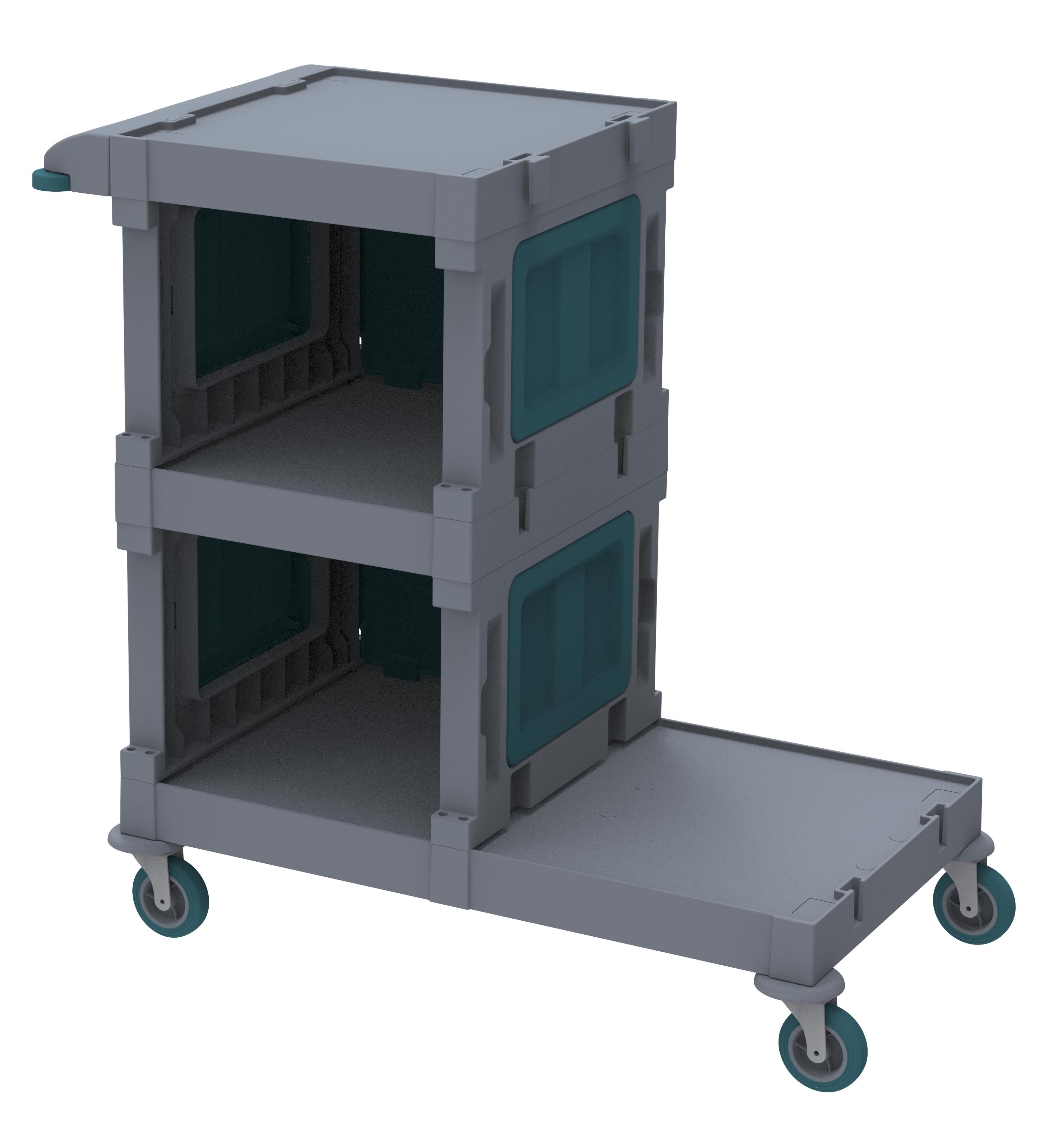 ALFACART HOSPITAL CLEANING TROLLEY