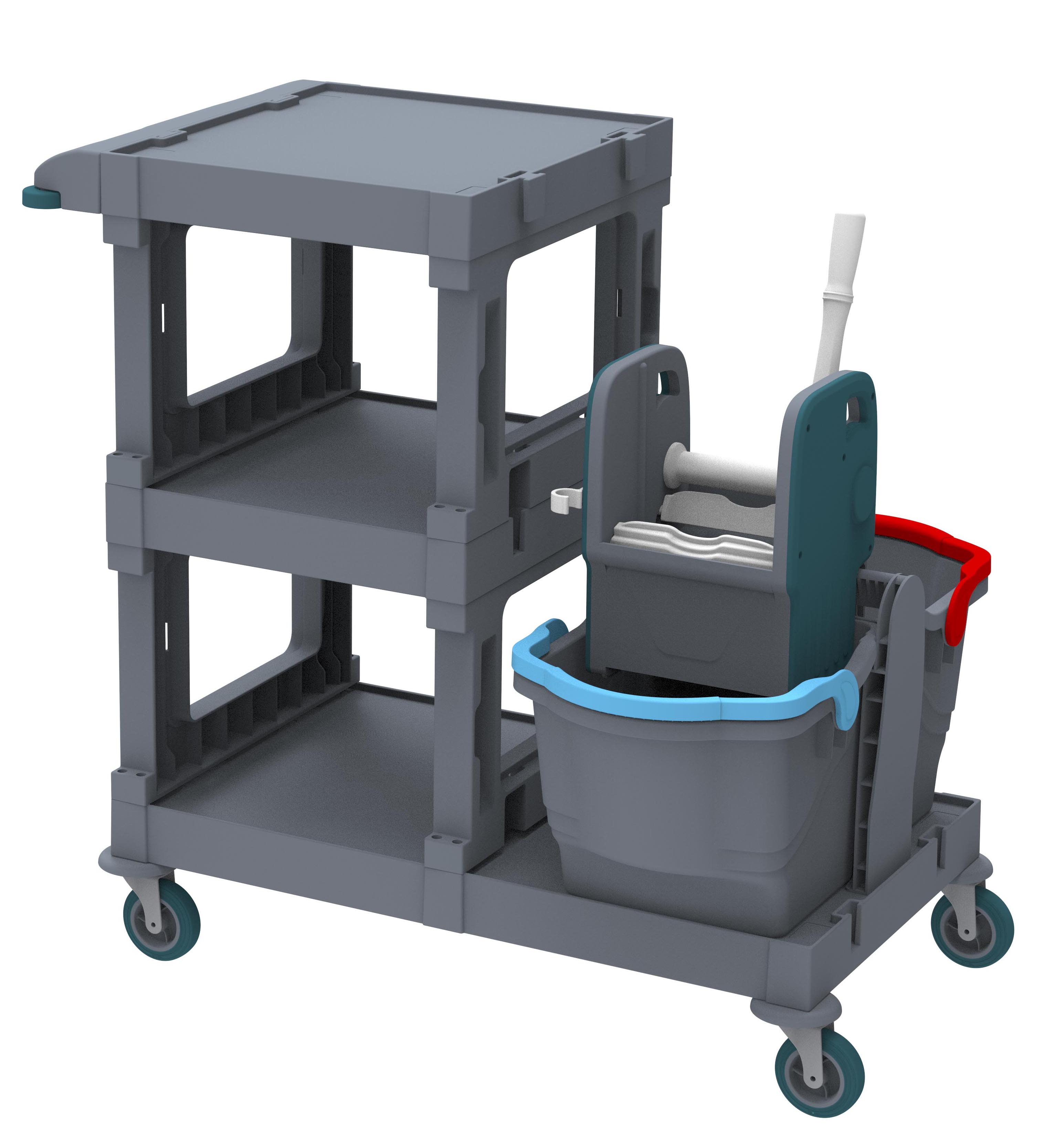 ALFACART HOSPITAL CLEANING TROLLEY