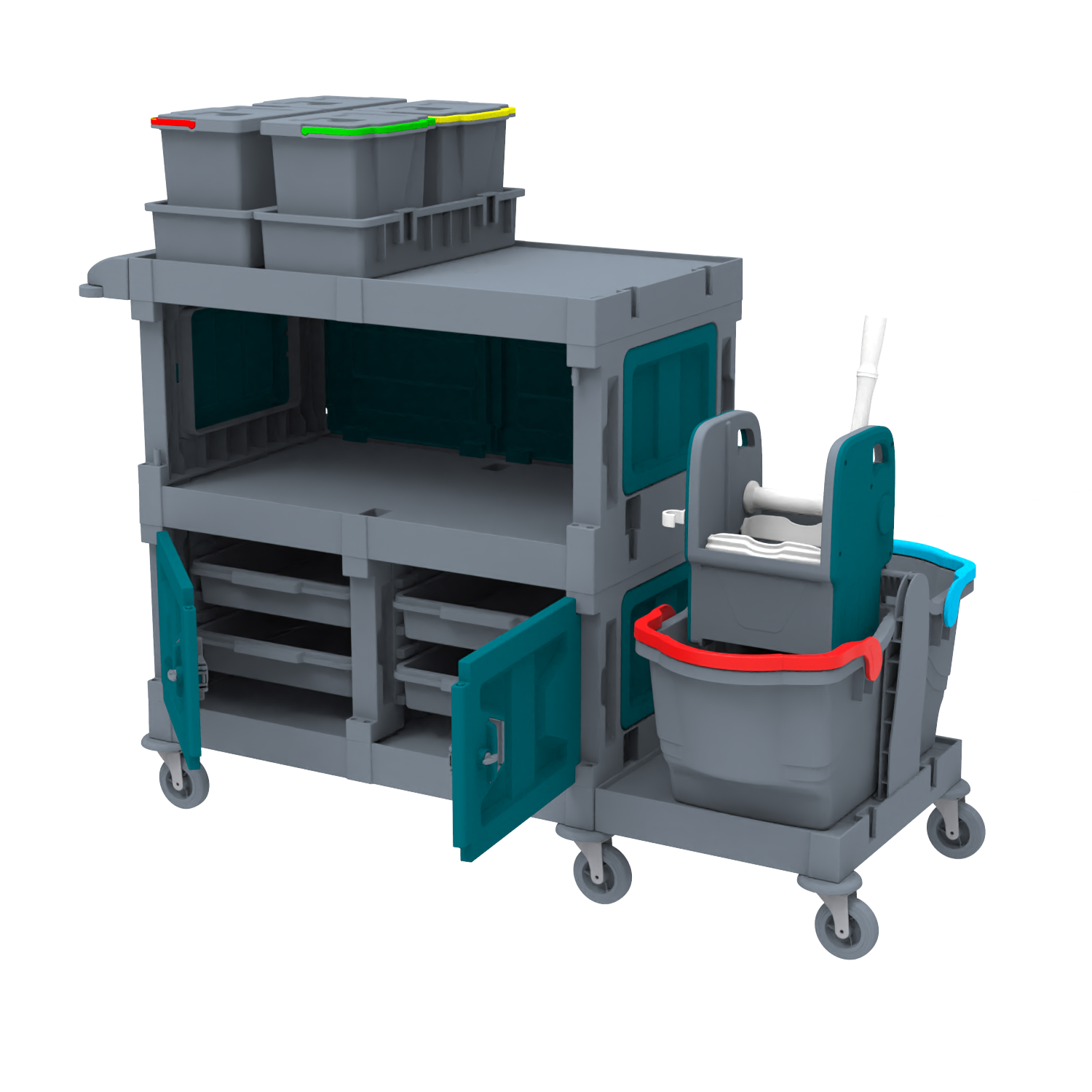 ALFACART HASTANE TEMİZLİK ARABASI