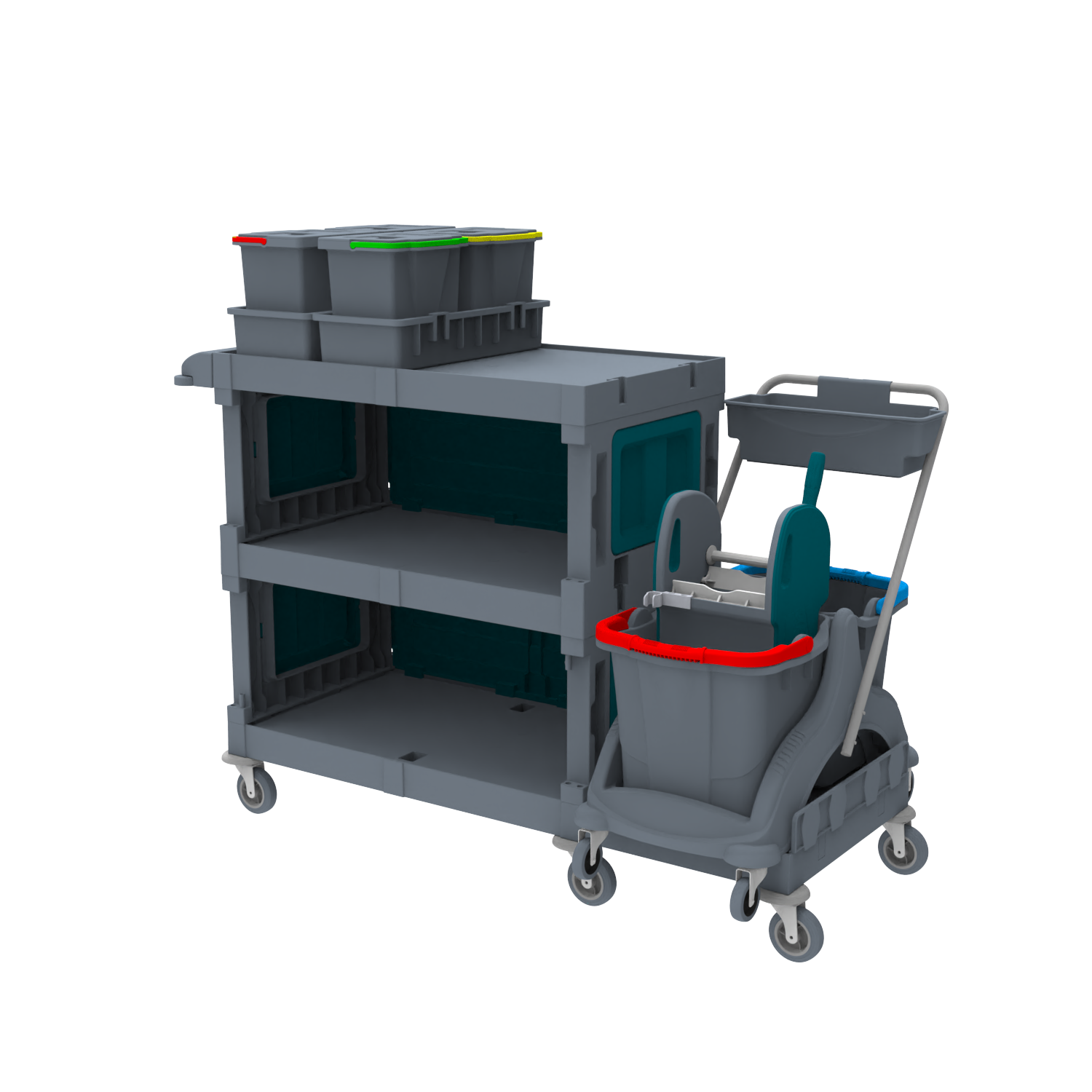 ALFACART HASTANE TEMİZLİK ARABASI