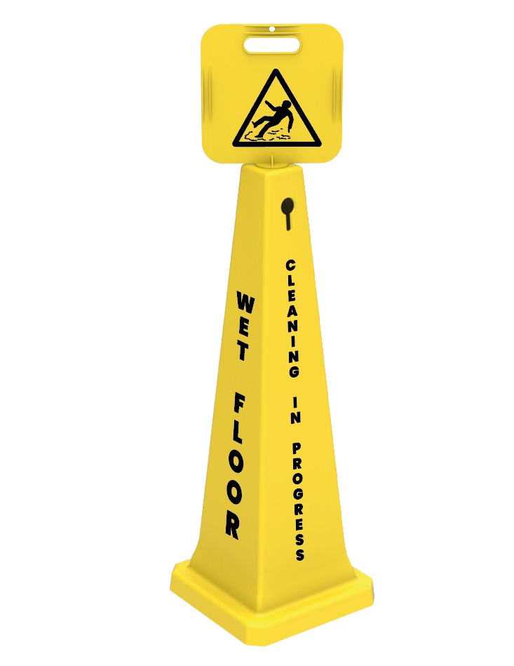 UZUN DUBALI UYARI LEVHASI (TEMİZLİK VAR & KAYGAN ZEMİN)